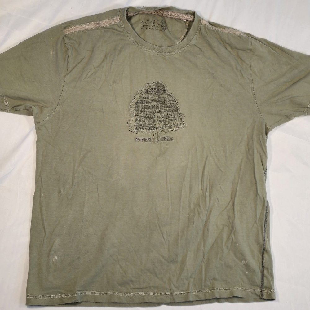 One Earth Graphic Tee Paper Tree Organic Cotton L*